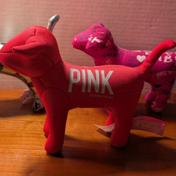 Lot of three Victoria's Secret PINK plush dogs - Picture 3 of 4